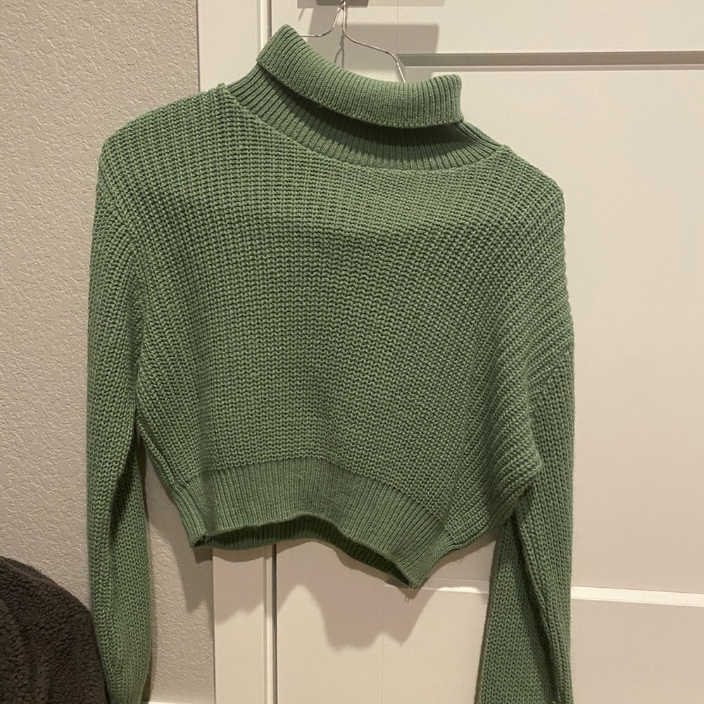 In the style- cropped sweater